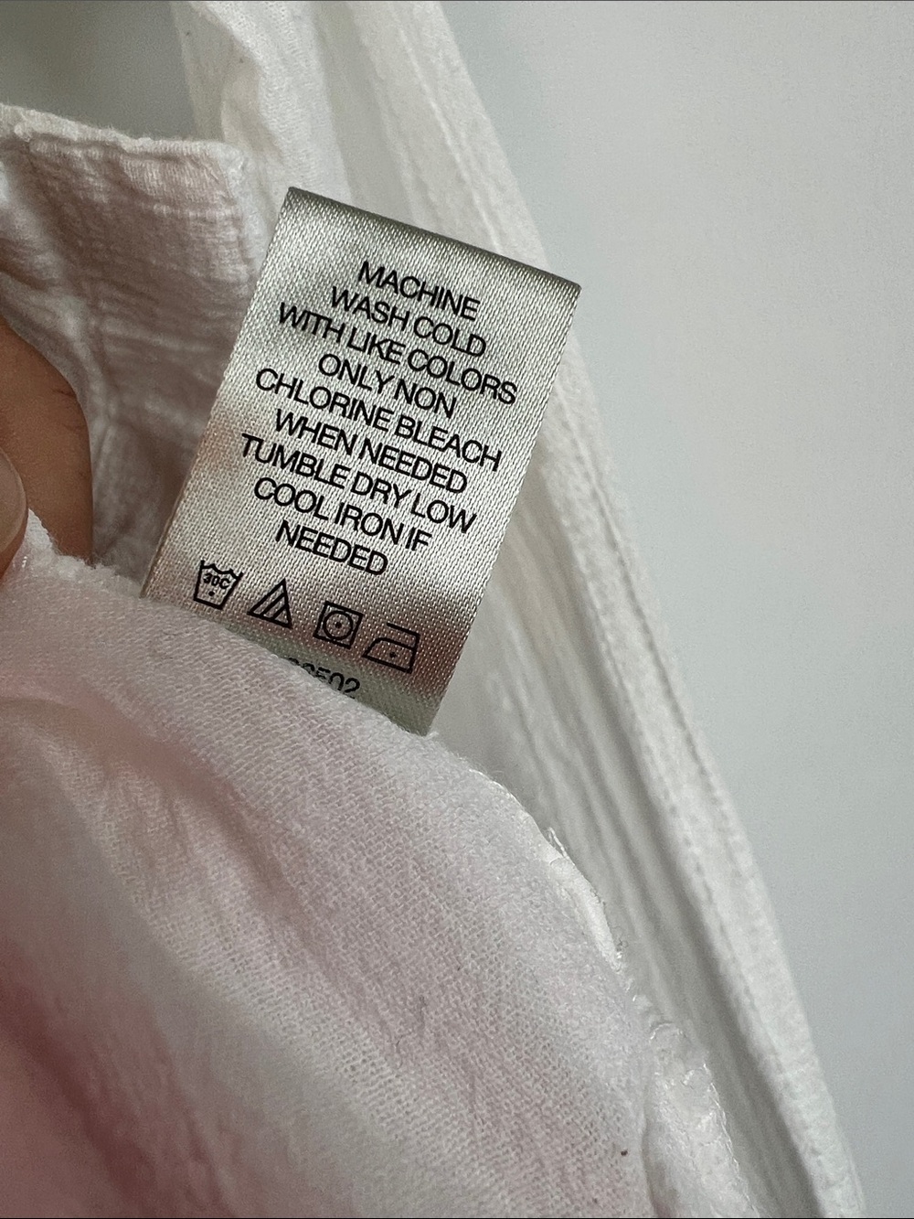 BKE White Vertical Stripe Button-Down Shirt/ Swim Cover Up Top- Size Small - Picture 10 of 10